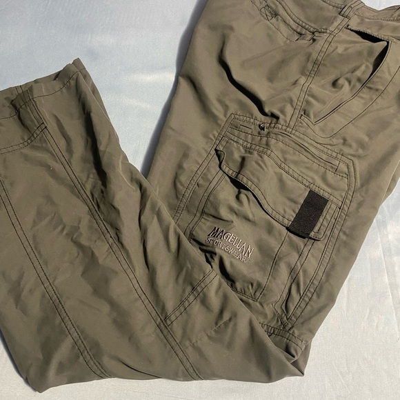 Magellan Outdoors Tan Cargo Pants Relaxed Fit Straight Leg - Picture 9 of 15